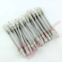 24 Pack of 15cm (6-inch) in Grey - Cat6 High Grade 250MHz 24AWG LSZH Patch Lead for 1U Patching