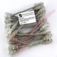 24 Pack of 20cm (8-inch) in Grey - Cat6 High Grade 250MHz 24AWG LSZH Patch Lead for 2U Patching
