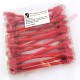24 Pack of 20cm (8-inch) in Red - Cat6 High Grade 250MHz 24AWG LSZH Patch Lead for 2U Patching