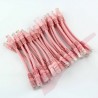 24 Pack of 20cm (8-inch) in Pink - Cat6 High Grade 250MHz 24AWG LSZH Patch Cables for 2U Patching