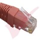24 Pack of 20cm (8-inch) in Pink - Cat6 High Grade 250MHz 24AWG LSZH Patch Lead for 2U Patching