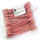 24 Pack of 20cm (8-inch) in Pink - Cat6 High Grade 250MHz 24AWG LSZH Patch Lead for 2U Patching