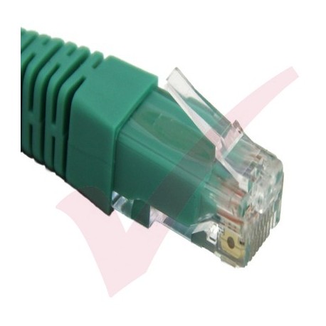 24 Pack of 20cm (8-inch) in Green - Cat5e High Grade 125MHz 24AWG LSZH Patch Lead for 2U Patching