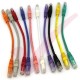 24 Pack of 20cm (8-inch) in Yellow - Cat5e High Grade 125MHz 24AWG LSZH Patch Lead for 2U Patching