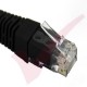 24 Pack of 20cm (8-inch) in Black - Cat5e High Grade 125MHz 24AWG LSZH Patch Lead for 2U Patching