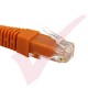 24 Pack of 20cm (8-inch) in Orange - Cat5e High Grade 125MHz 24AWG LSZH Patch Lead for 2U Patching