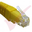 24 Pack of 15cm (6-inch) in Yellow - Cat5e High Grade 125MHz 24AWG LSZH Patch Lead for 1U Patching