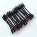 24 Pack of 15cm (6-inch) in Black - Cat5e High Grade 125MHz 24AWG LSZH Patch Lead for 1U Patching