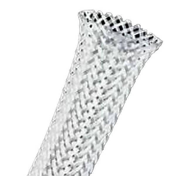 White LSZH Braided Sleeving for Cable Management