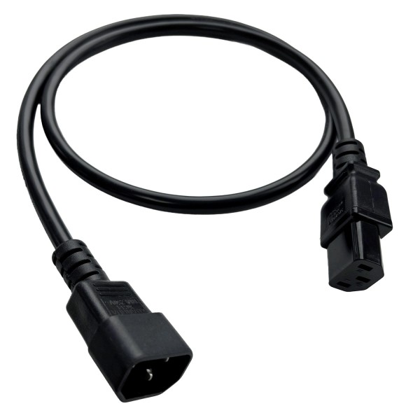 Premium Coiled C13 to C14 Power Cables