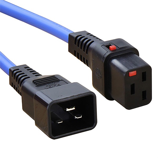 Locking C19 to C20 IEC Power Cables